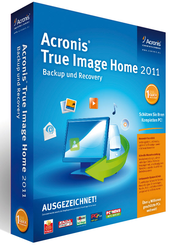 Cover: Acronis True Image Home 2011 v14 Build 6574 German