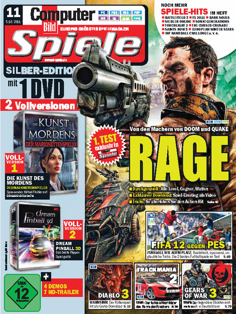 Cover: Computer Bild Spiele 11 2011