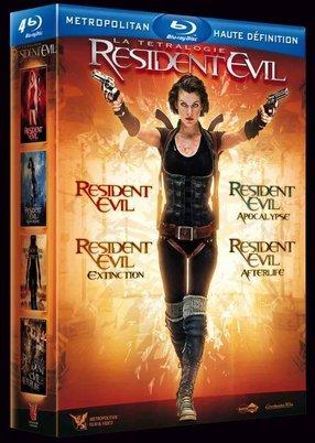 Cover: Resident Evil Tetralogie UNCUT 2002-2010 BDRip AC3 German XviD-POE
